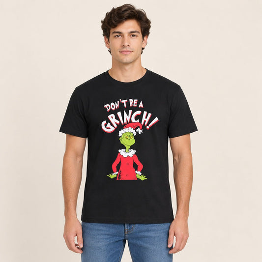New Look Men's Black Grinch Graphic T-Shirt Medium Cotton – T-Shirt product photo 1 | RewearableUK