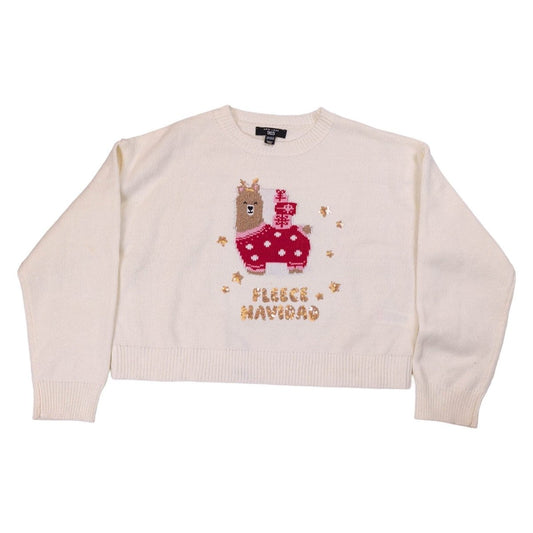 New Look Teens Llama Christmas Jumper Age 14-15 Cream – product photo 1 | RewearableUK