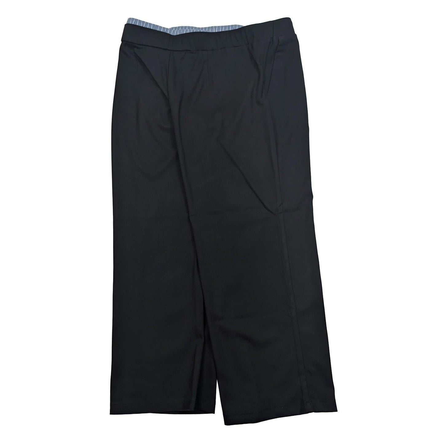 Next Black Wide Leg Trousers Women's Size Large (UK 14 - 16) Elastic Waist New by Next – | RewearableUK