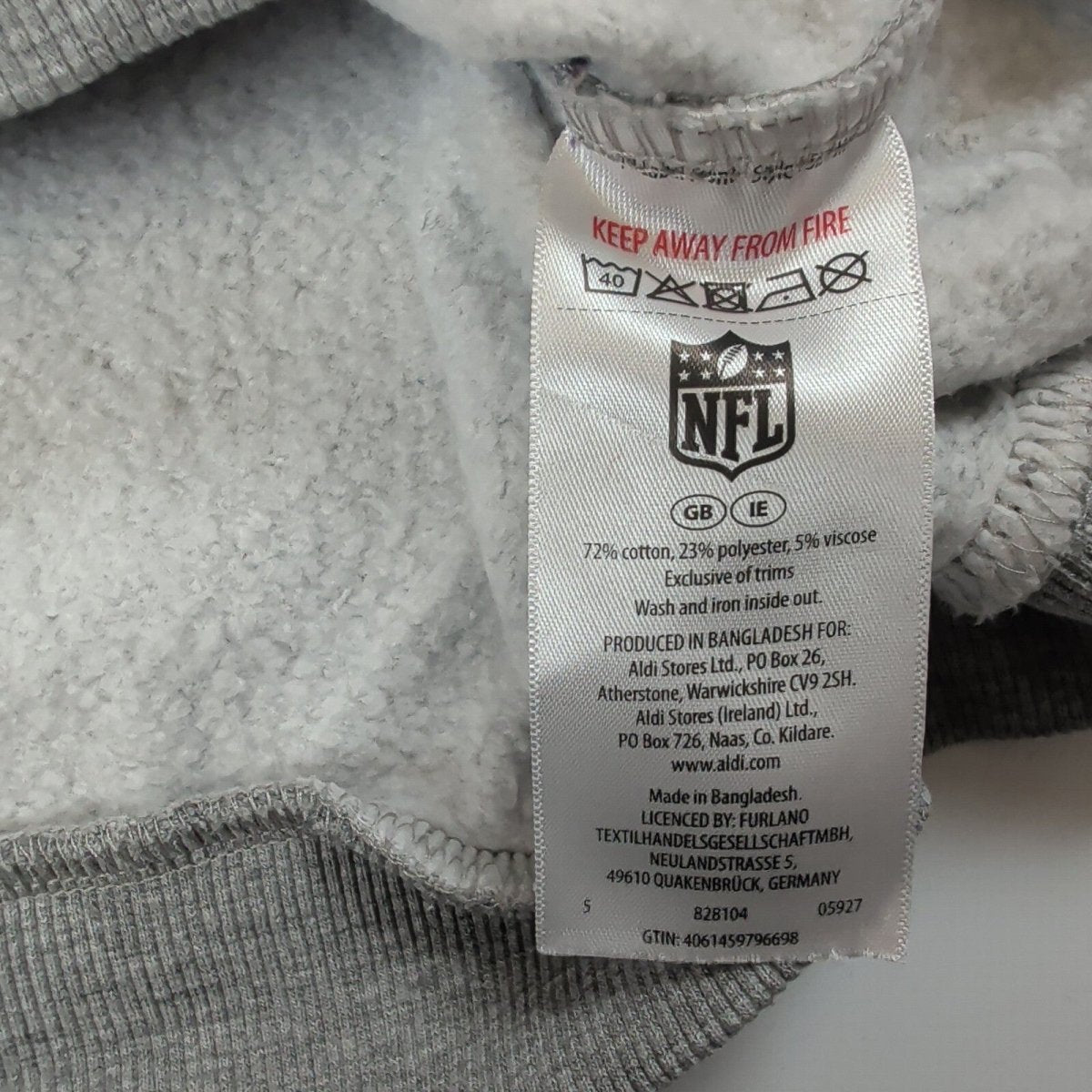 NFL Men's Logo Graphic Hoodie XL Grey – product photo 6 | RewearableUK