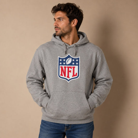 NFL Men's Logo Graphic Hoodie XL Grey – Hoodie product photo 1 | RewearableUK