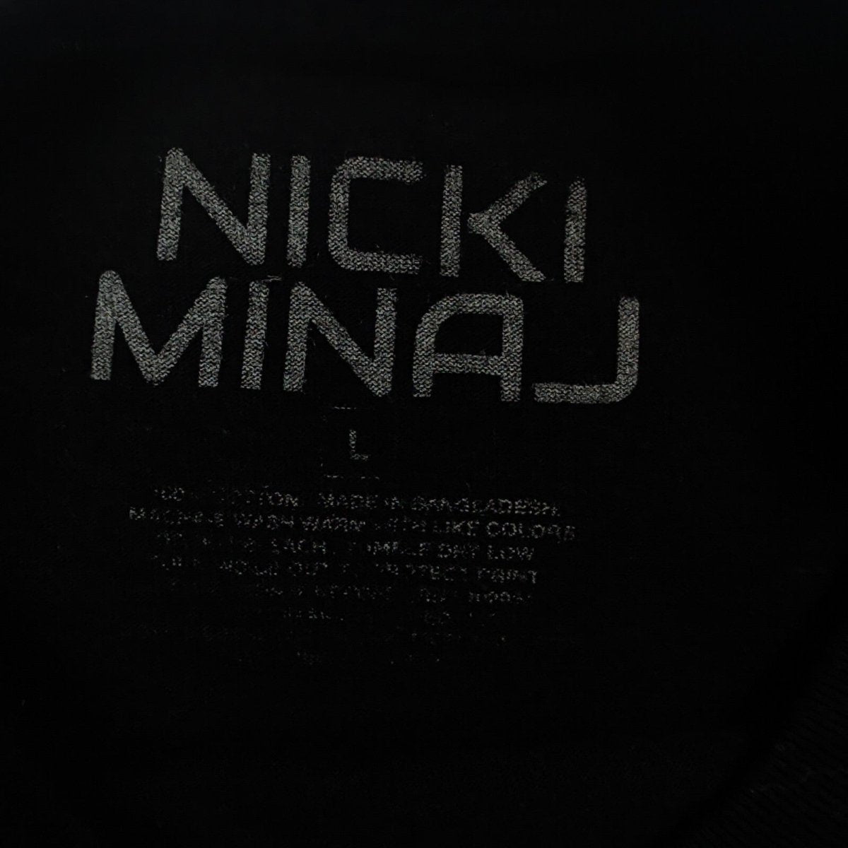 Nicki Minaj Unisex Graphic T-Shirt L Black – product photo 5 | RewearableUK