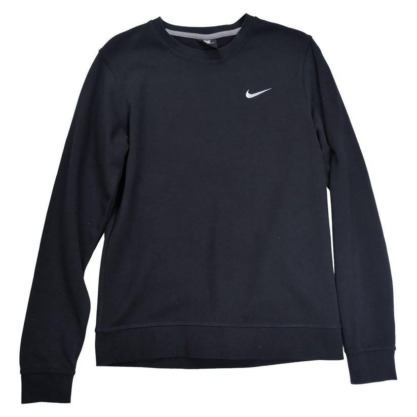 Nike Black Crew Neck Sweatshirt Size M Cotton Embroidered Swoosh Logo Pullover – product photo 9 | RewearableUK