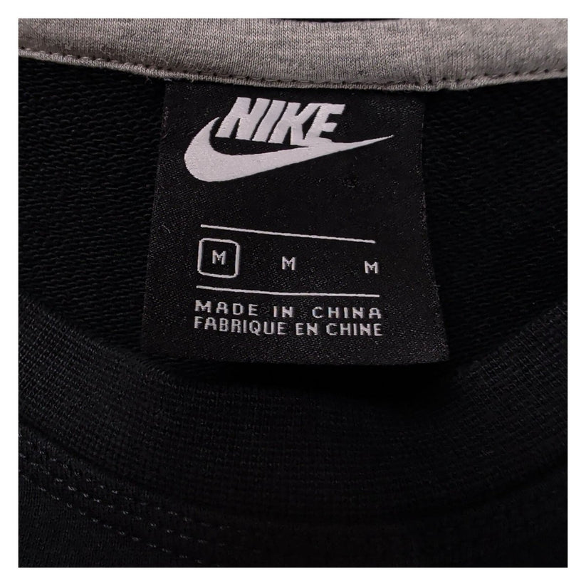 Nike Black Crew Neck Sweatshirt Size M Cotton Embroidered Swoosh Logo Pullover – product photo 7 | RewearableUK