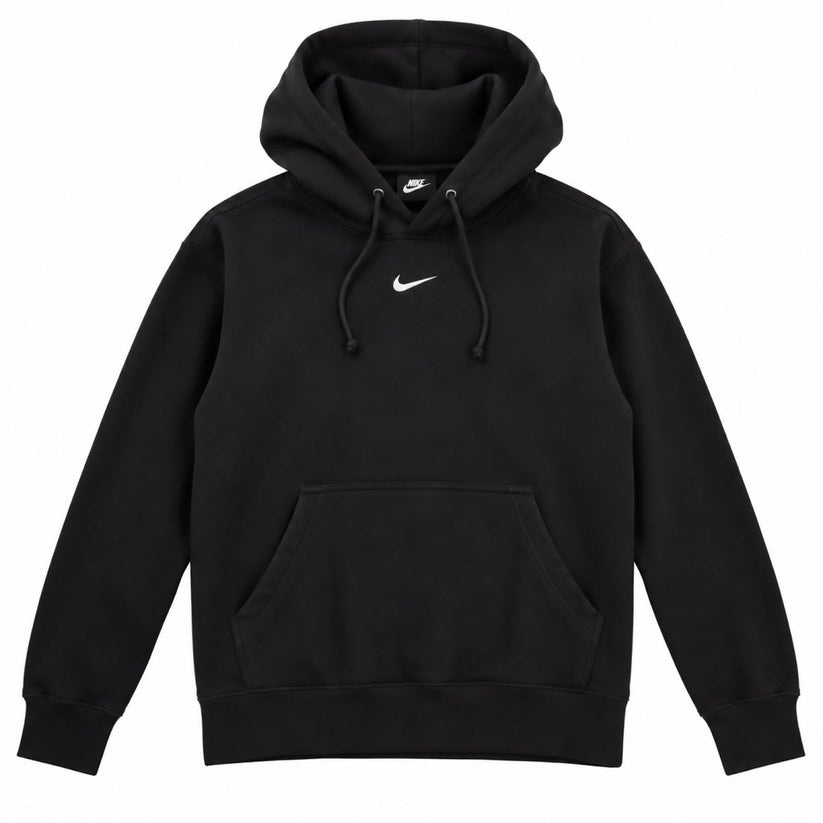 Nike Black Pullover Hoodie XS Embroidered Swoosh Logo Kangaroo Pocket – product photo 1 | RewearableUK