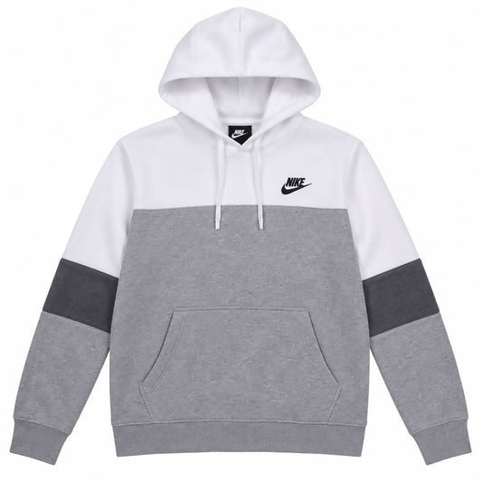Nike Colour Block Pullover Hoodie Size S Grey White Embroidered Logo – product photo 1 | RewearableUK