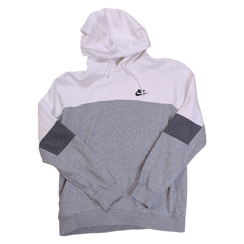Nike Colour Block Pullover Hoodie Size S Grey White Embroidered Logo – product photo 8 | RewearableUK