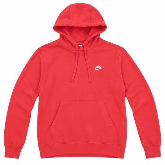 Nike Coral Red Hoodie Size XS Embroidered Swoosh Logo Fleece Pullover Sweatshirt – product photo 1 | RewearableUK