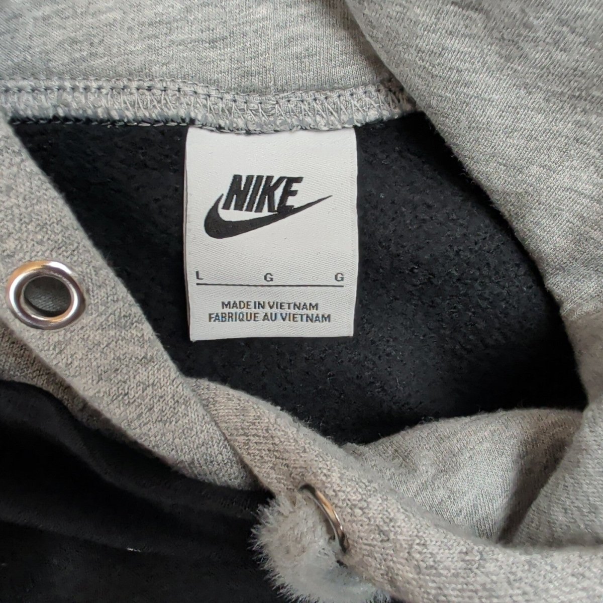 Nike Women's Cropped Hoodie L Black Grey – product photo 7 | RewearableUK