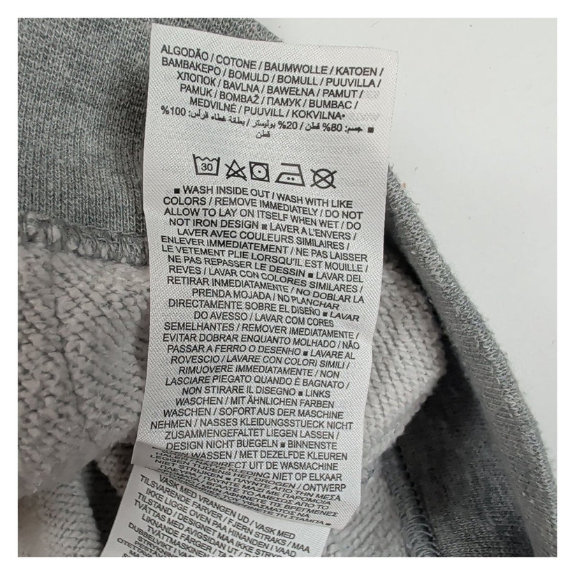 Nike Full Zip Hoodie Grey Size M Embroidered Logo Cotton Blend Sweatshirt – product photo 8 | RewearableUK