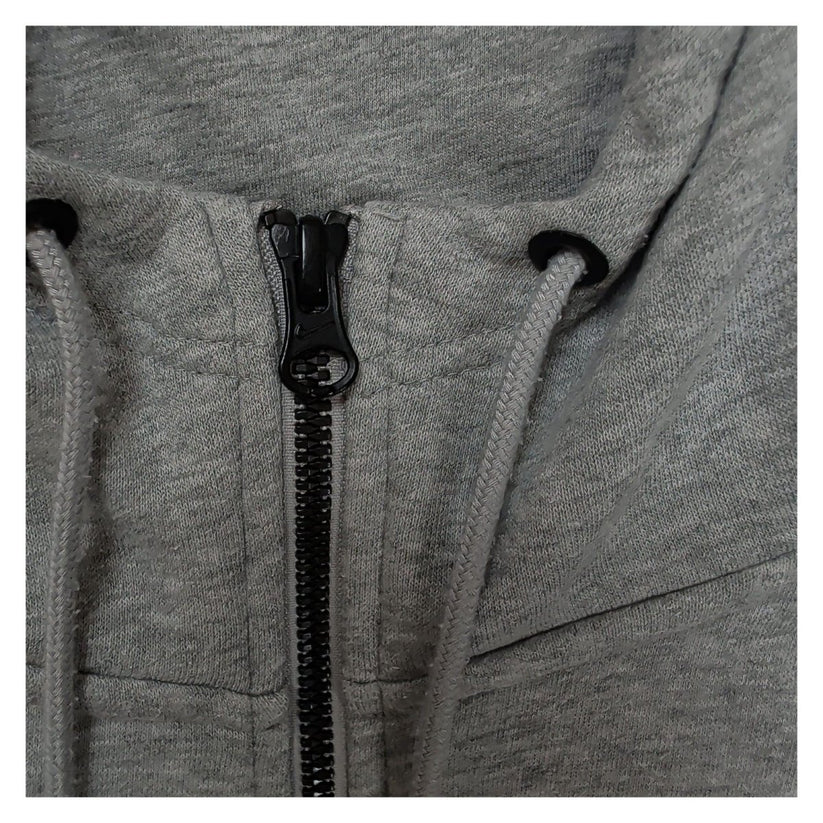Nike Full Zip Hoodie Grey Size M Embroidered Logo Cotton Blend Sweatshirt – product photo 5 | RewearableUK
