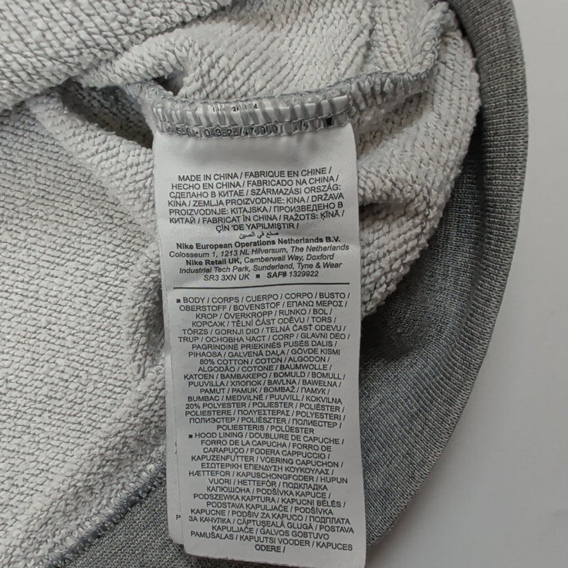 Nike Men's Embroidered Swoosh Hoodie XL Grey – product photo 5 | RewearableUK