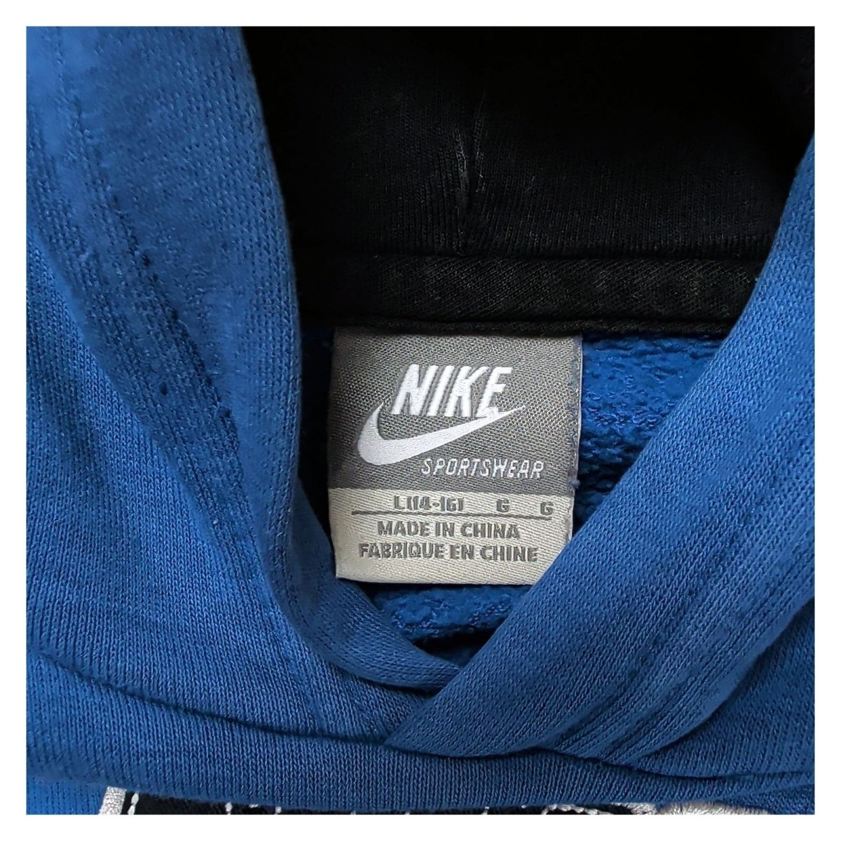 Nike Mens Hoodie M Blue Graphic Logo 78% Cotton 22% Polyester – product photo 8 | RewearableUK