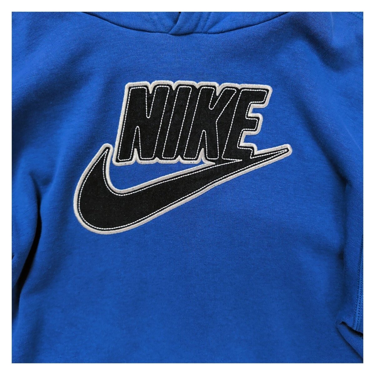Nike Mens Hoodie M Blue Graphic Logo 78% Cotton 22% Polyester – product photo 4 | RewearableUK
