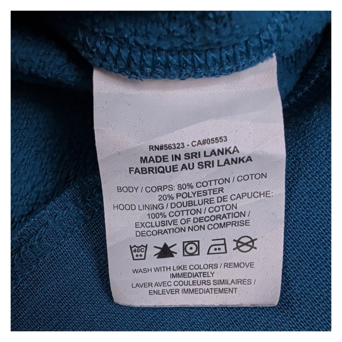 Nike Men's Hoodie S Blue Cotton Blend Casual Logo Sweatshirt – product photo 7 | RewearableUK