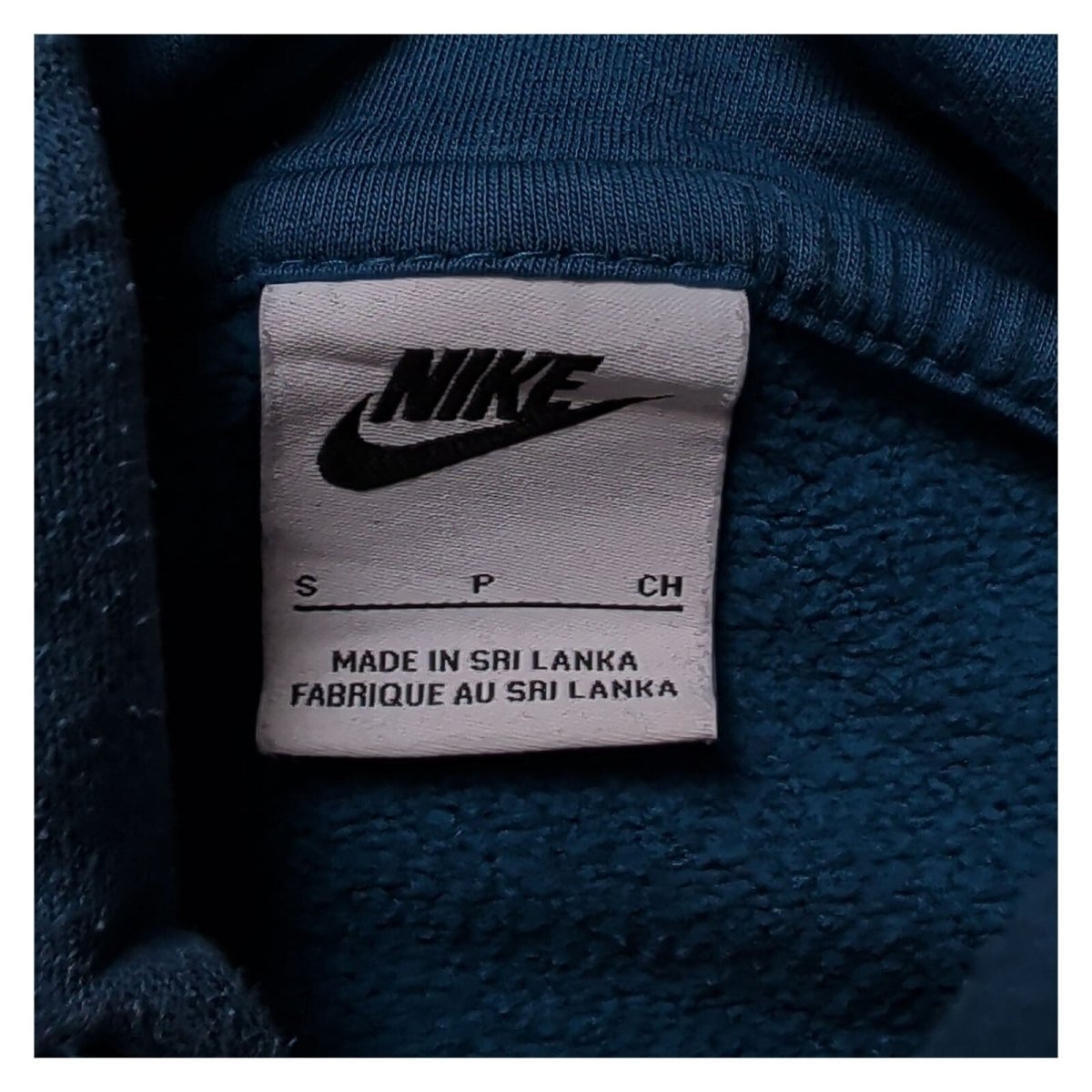 Nike Men's Hoodie S Blue Cotton Blend Casual Logo Sweatshirt – product photo 5 | RewearableUK