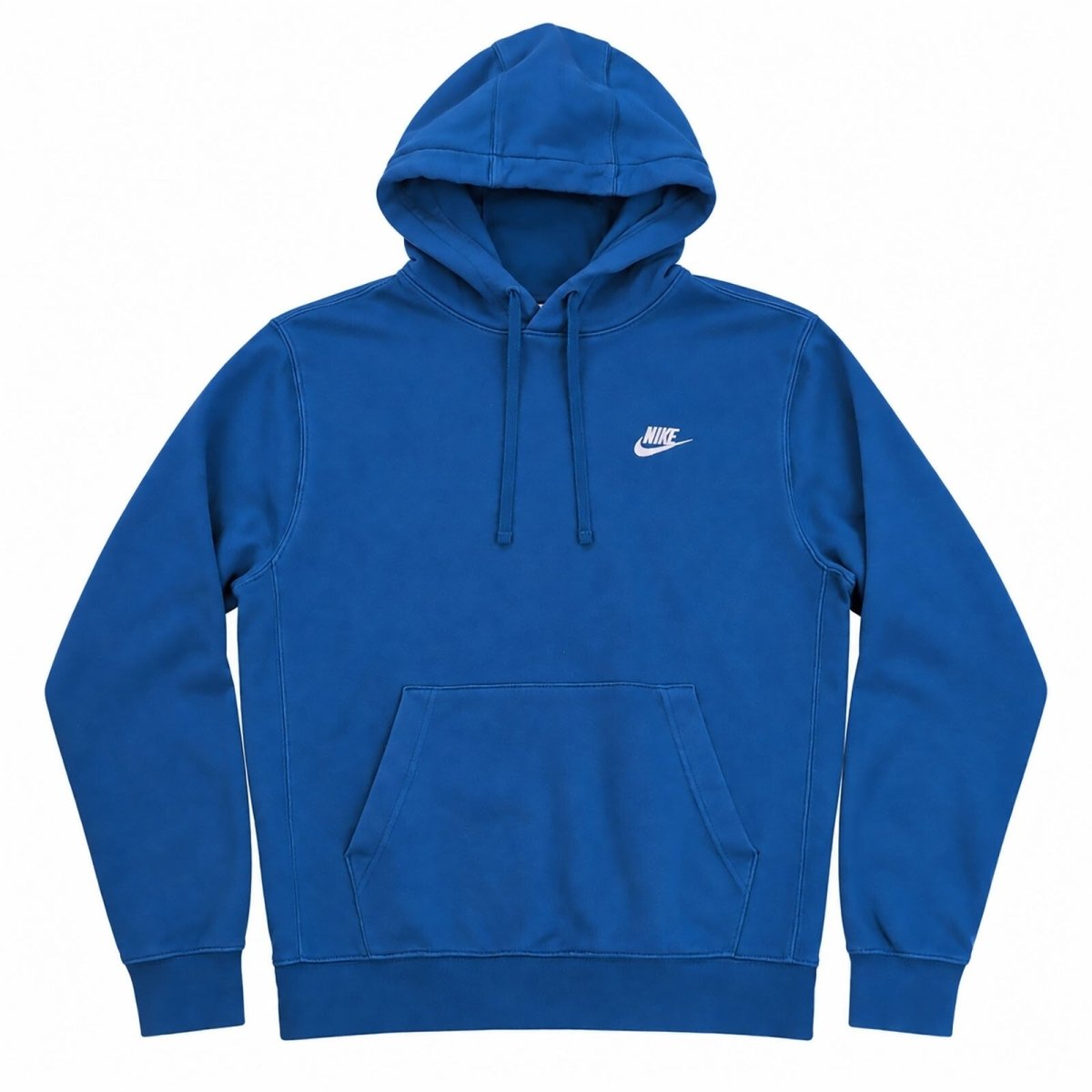 Nike Men's Hoodie S Blue Cotton Blend Casual Logo Sweatshirt – product photo 1 | RewearableUK