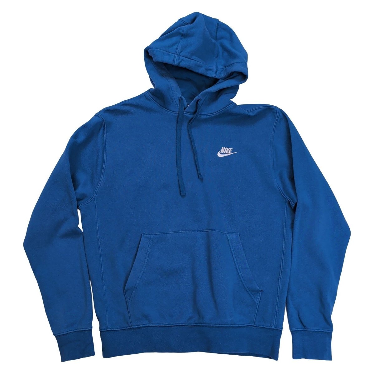 Nike Men's Hoodie S Blue Cotton Blend Casual Logo Sweatshirt – product photo 2 | RewearableUK