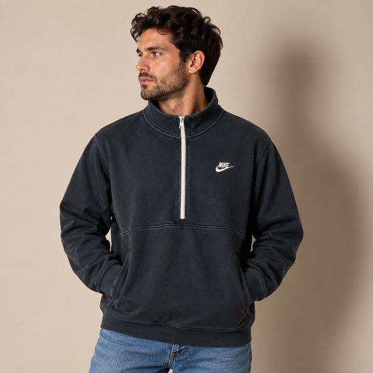 Nike Men's Quarter Zip Sweatshirt L Dark Navy – Sweatshirt product photo 1 | RewearableUK