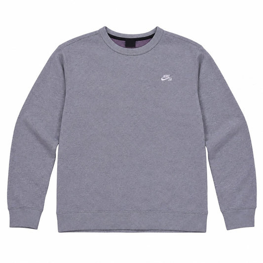 Nike Men's Grey Embroidered Logo Sweatshirt L - product photo 1