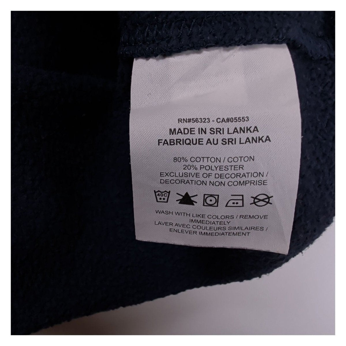 Nike Men's Sweatshirt S Navy Blue Embroidered Logo 80% Cotton 20% Polyester – product photo 5 | RewearableUK