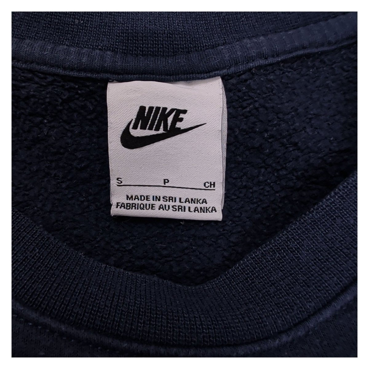 Nike Men's Sweatshirt S Navy Blue Embroidered Logo 80% Cotton 20% Polyester – product photo 6 | RewearableUK