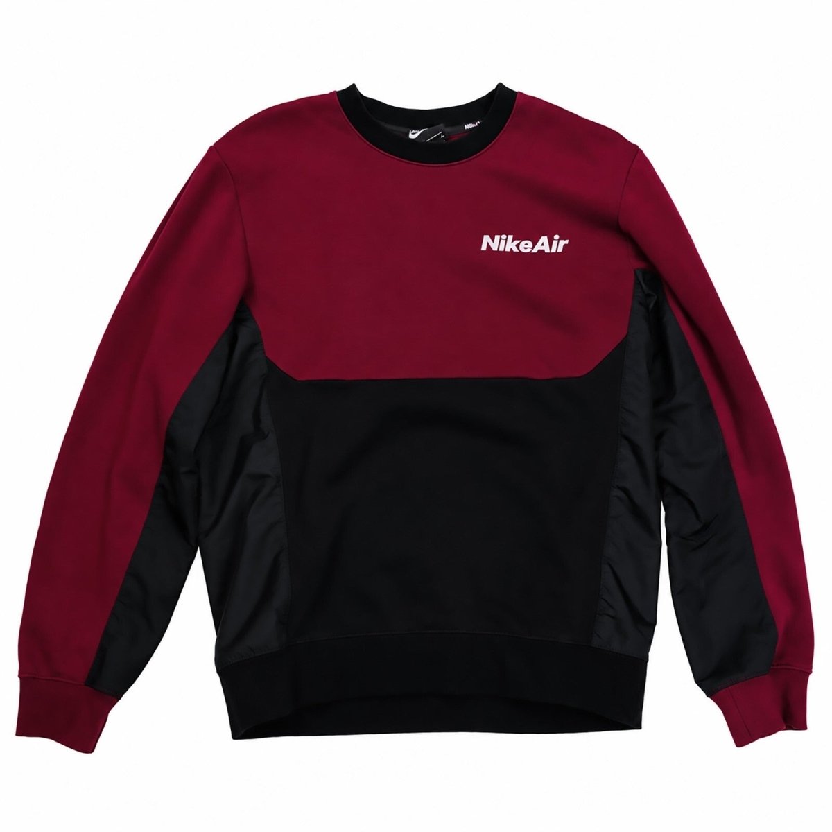 Nike Men's Sweatshirt Small Burgundy Black NikeAir Graphic – product photo 1 | RewearableUK