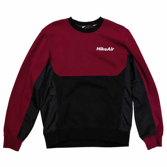 Nike Air Men's Burgundy Black Graphic Sweatshirt S - product photo 1