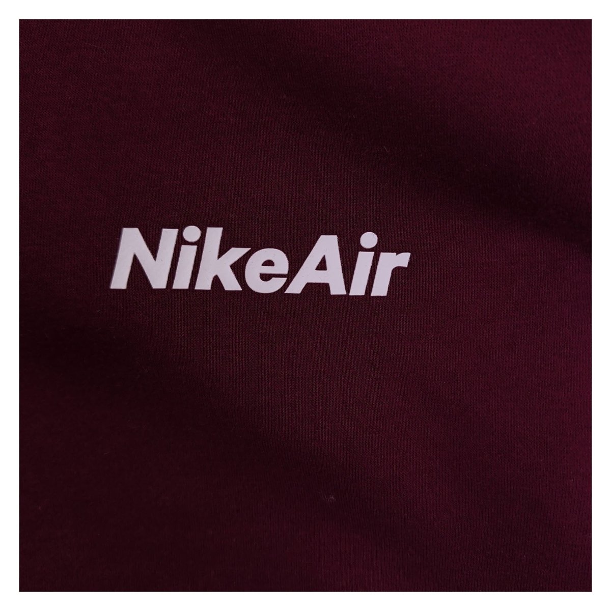 Nike Men's Sweatshirt Small Burgundy Black NikeAir Graphic – product photo 5 | RewearableUK