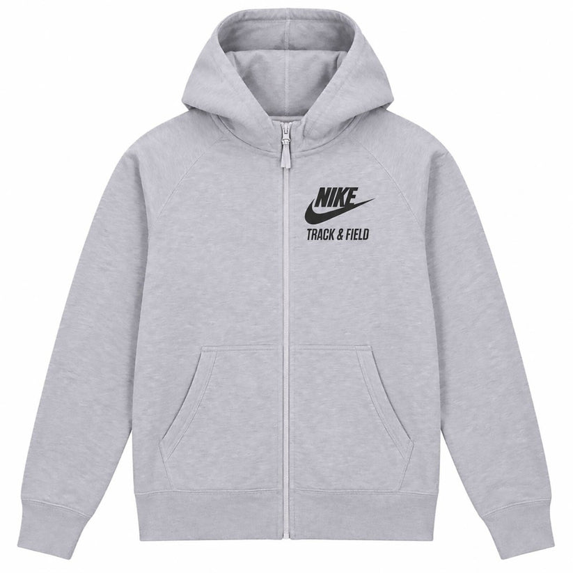 Nike Track & Field Grey Full Zip Hoodie Size S Cotton Sports Sweatshirt – product photo 1 | RewearableUK