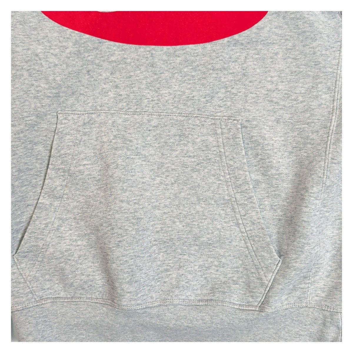 Nike Unisex Adults Hoodie XS Grey Red Graphic Cotton Blend – product photo 3 | RewearableUK