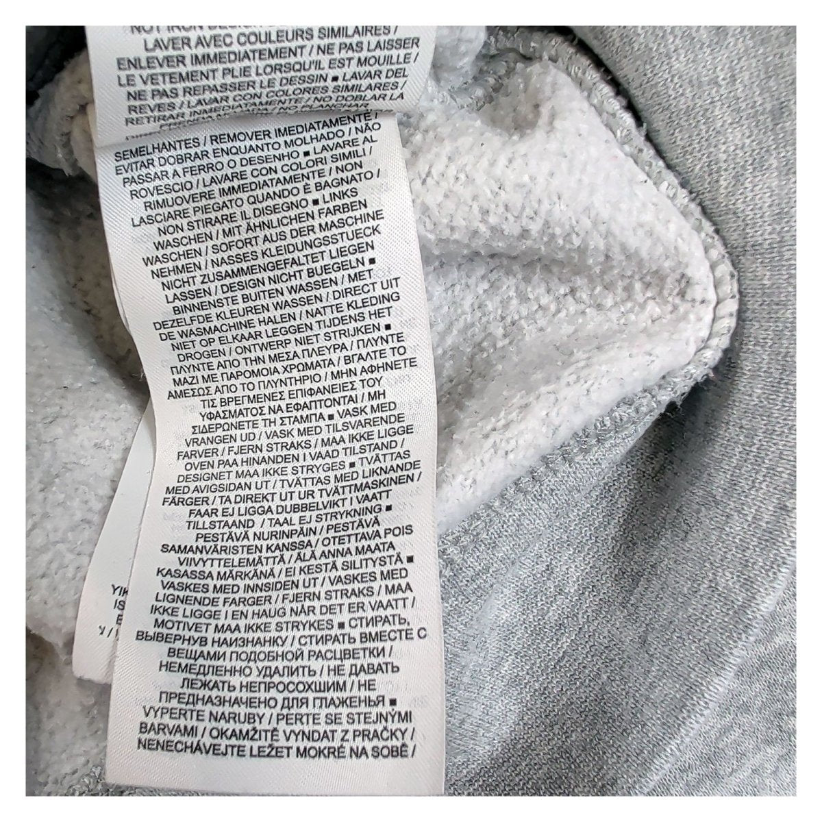 Nike Unisex Adults Hoodie XS Grey Red Graphic Cotton Blend – product photo 7 | RewearableUK