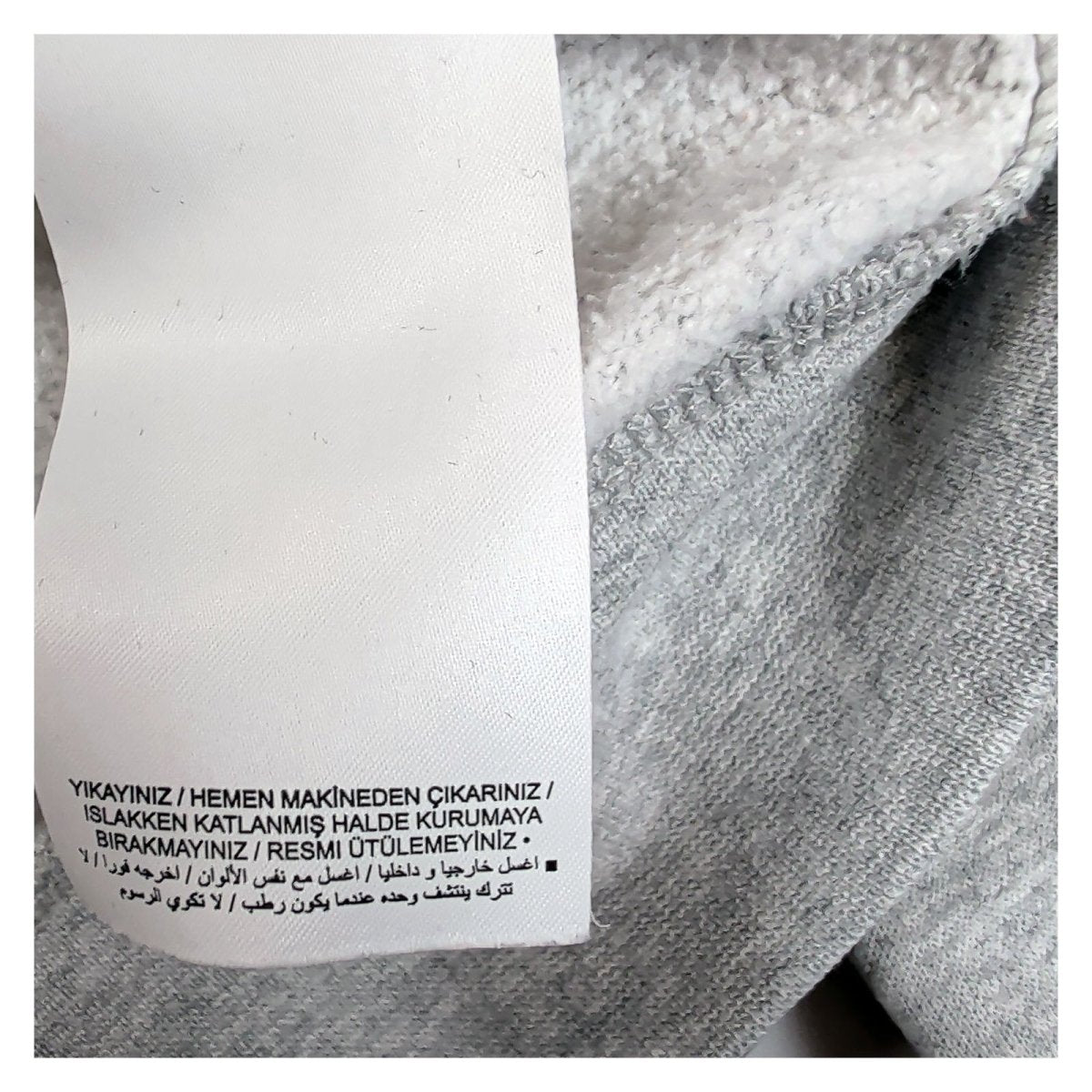 Nike Unisex Adults Hoodie XS Grey Red Graphic Cotton Blend – product photo 9 | RewearableUK