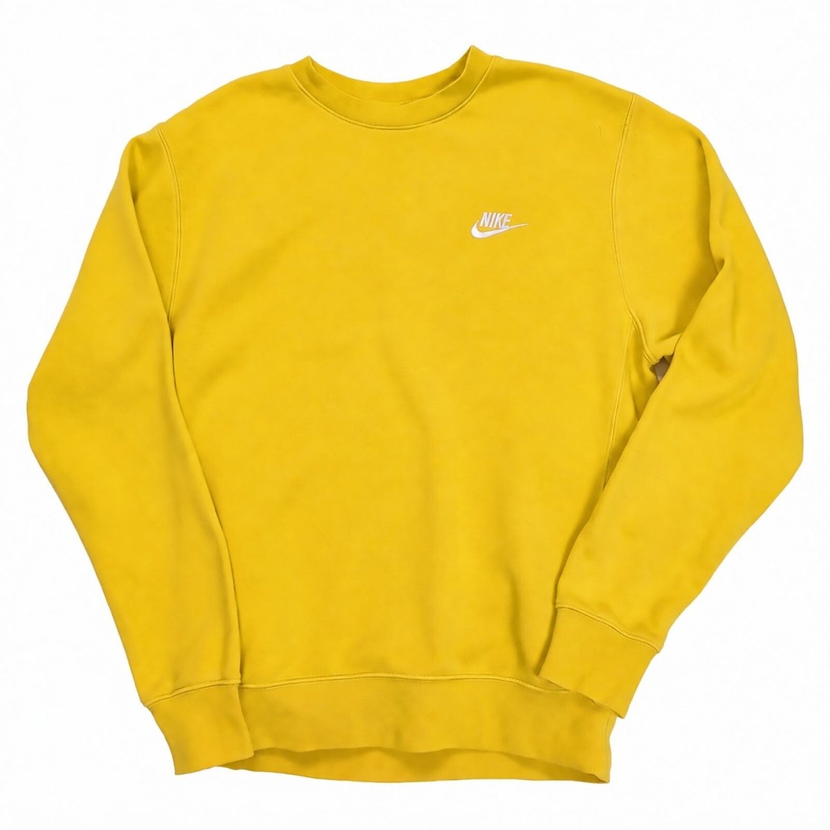 Nike Unisex Adults Sweatshirt XS Yellow Embroidered Logo – product photo 1 | RewearableUK