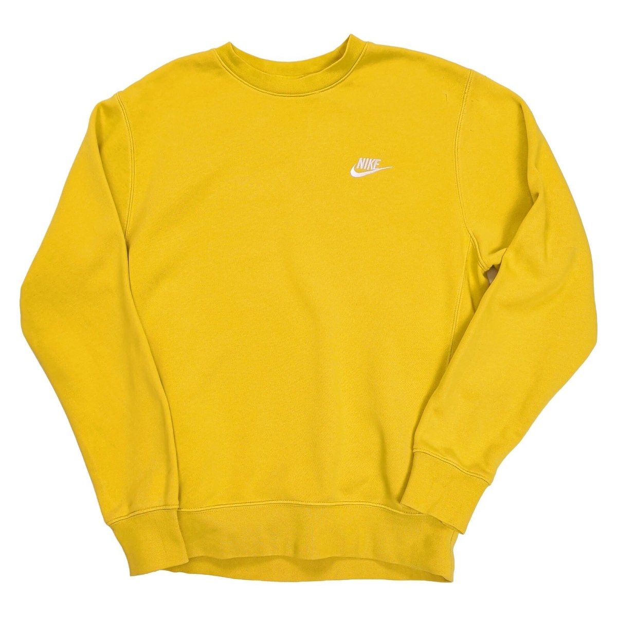 Nike Unisex Adults Sweatshirt XS Yellow Embroidered Logo – product photo 2 | RewearableUK