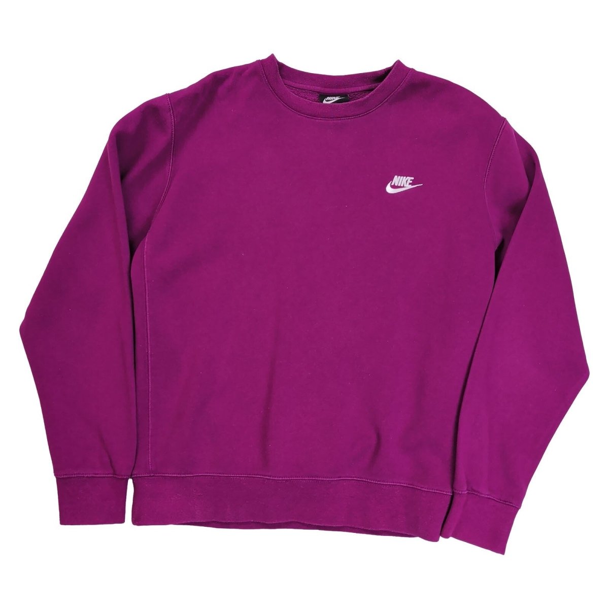 Nike Unisex Sweatshirt Medium Burgundy Embroidered Logo 80% Cotton – product photo 7 | RewearableUK