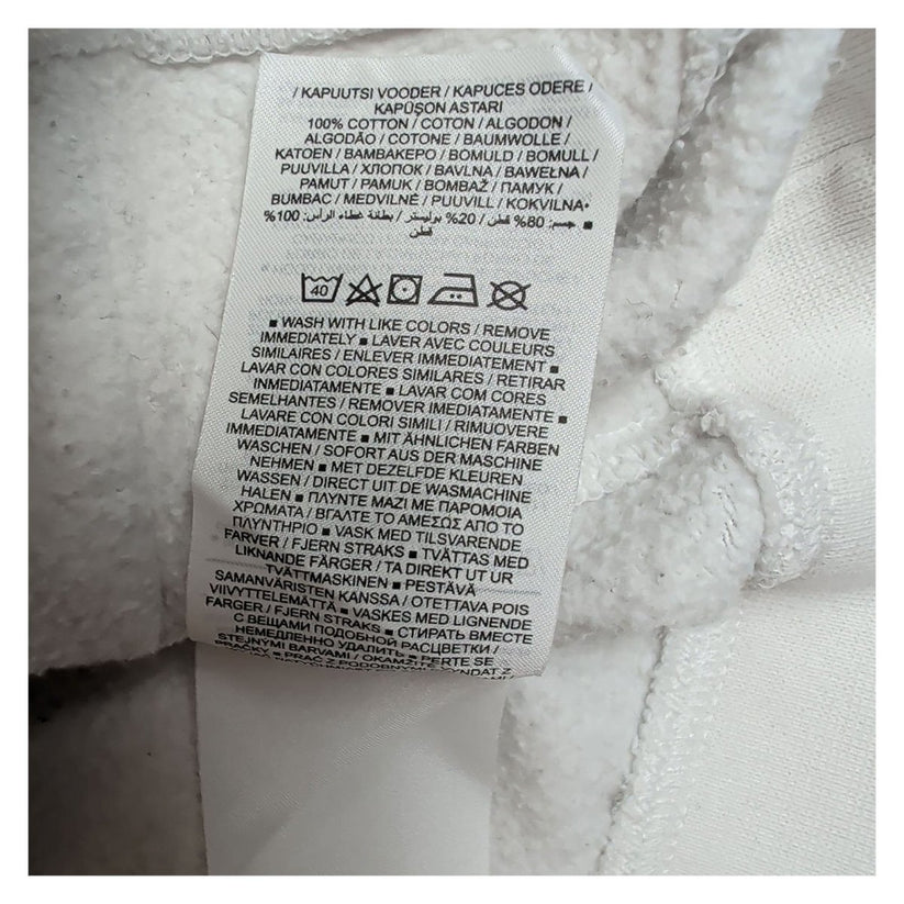 Nike White Pullover Hoodie Size L Black Embroidered Logo Fleece Sweatshirt – product photo 8 | RewearableUK