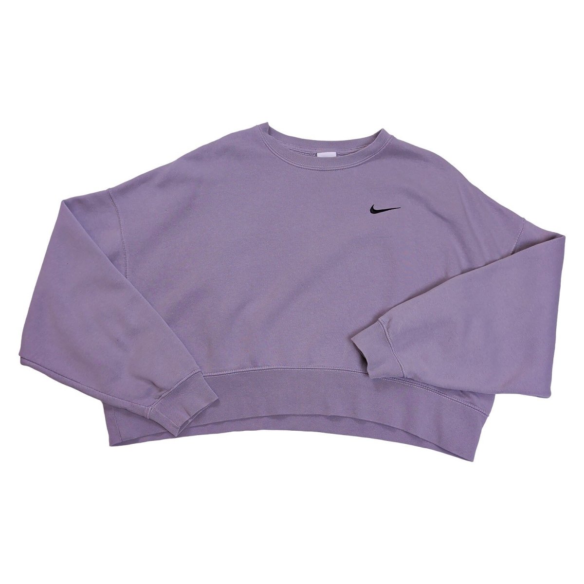 Nike Women Sweatshirt Medium Purple Embroidered Swoosh 80% Cotton 20% Polyester – product photo 2 | RewearableUK