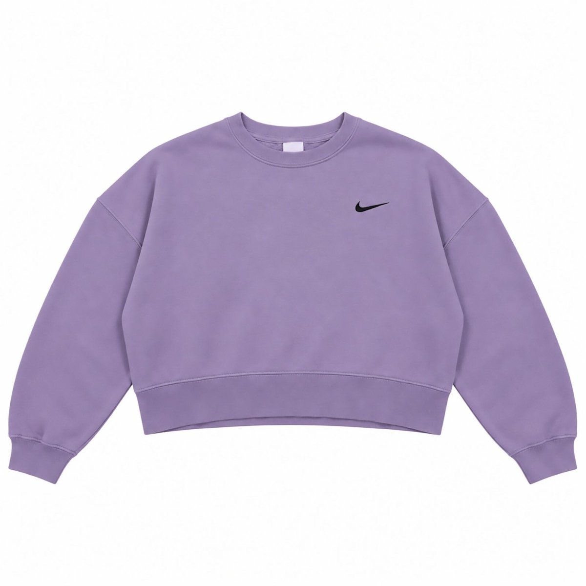 Nike Women Sweatshirt Medium Purple Embroidered Swoosh 80% Cotton 20% Polyester – product photo 1 | RewearableUK