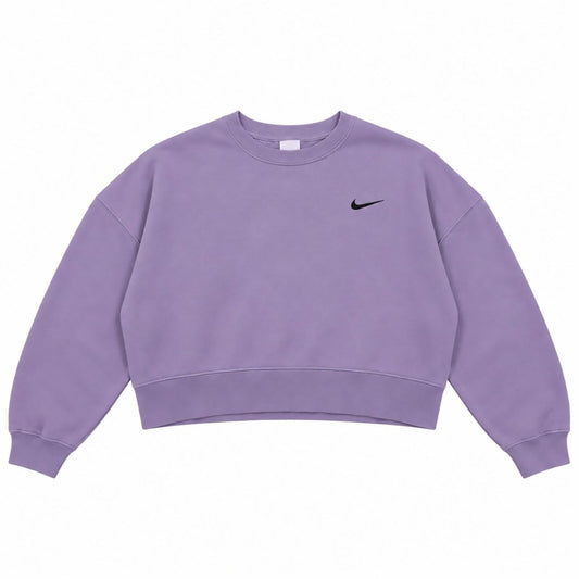 Nike Women's Purple Embroidered Swoosh Sweatshirt M - product photo 1