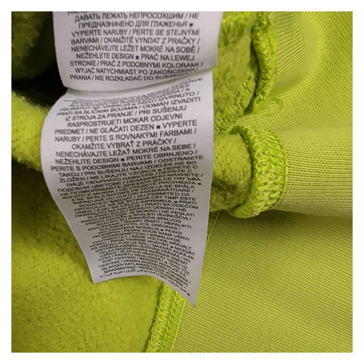 Nike Women Sweatshirt S Lime Green Embroidered Logo 80% Cotton 20% Polyester – product photo 5 | RewearableUK