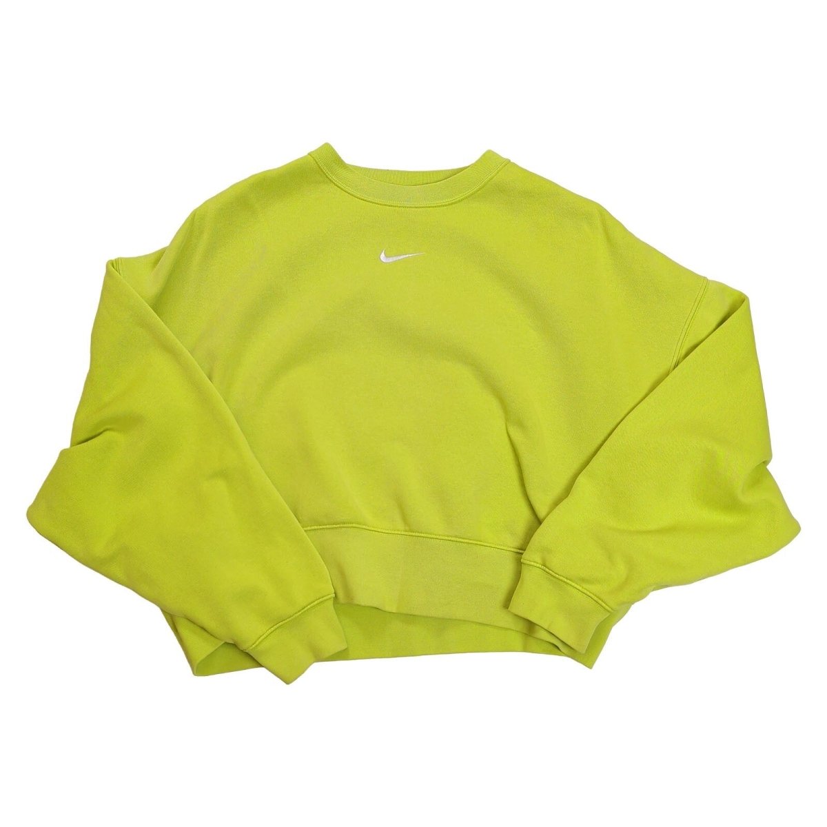 Nike Women Sweatshirt S Lime Green Embroidered Logo 80% Cotton 20% Polyester – product photo 2 | RewearableUK