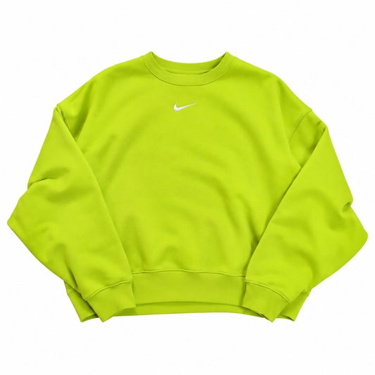 Nike Women's Lime Green Embroidered Sweatshirt S - product photo 1