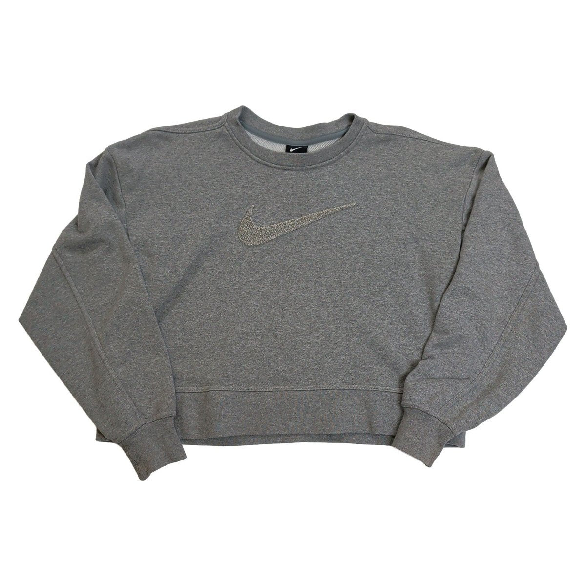Nike Women Sweatshirt XS Grey Embroidered Swoosh 61% Cotton 39% Polyester – product photo 2 | RewearableUK