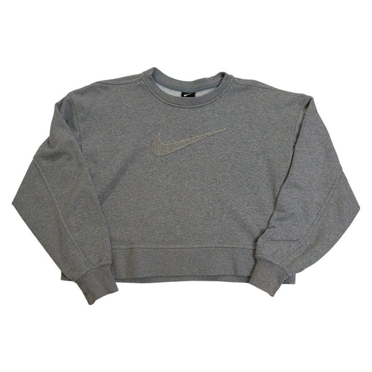 Nike Women Sweatshirt XS Grey Embroidered Swoosh 61% Cotton 39% Polyester – product photo 2 | RewearableUK