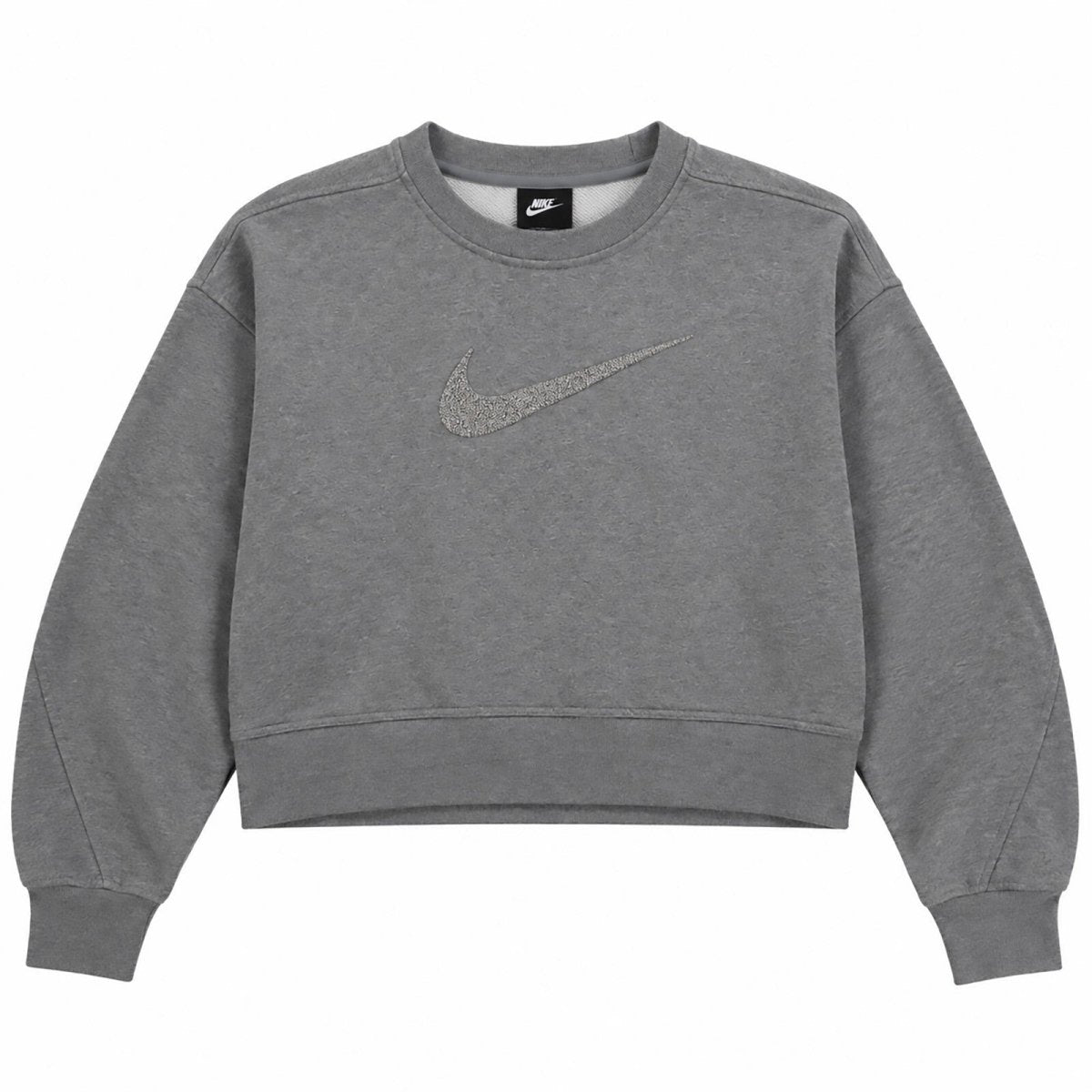 Nike Women Sweatshirt XS Grey Embroidered Swoosh 61% Cotton 39% Polyester – product photo 1 | RewearableUK