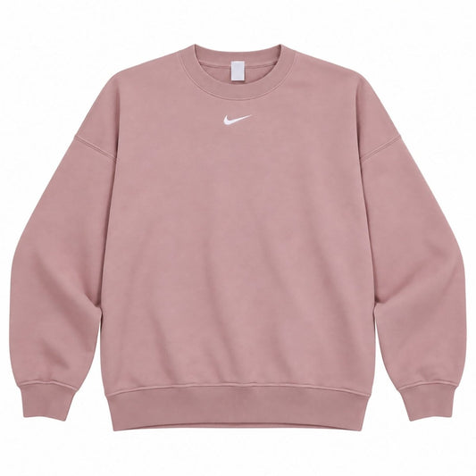Nike Women's Pink Embroidered Swoosh Sweatshirt XS - product photo 1