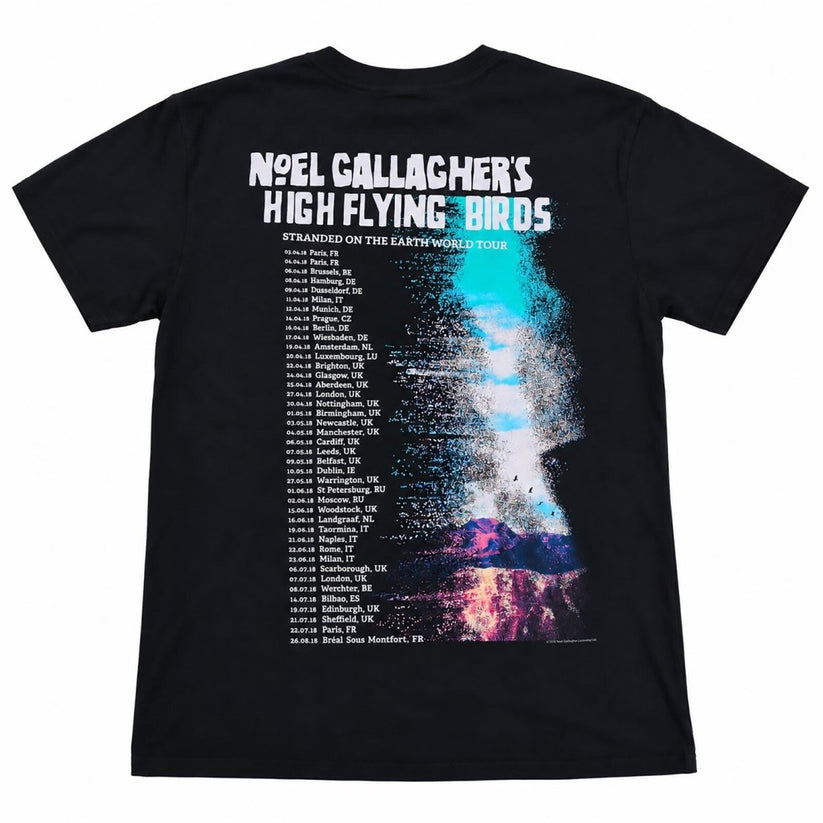 Noel Gallagher's High Flying Birds 2018 Stranded on Earth Tour Black T-Shirt M – product photo 2 | RewearableUK