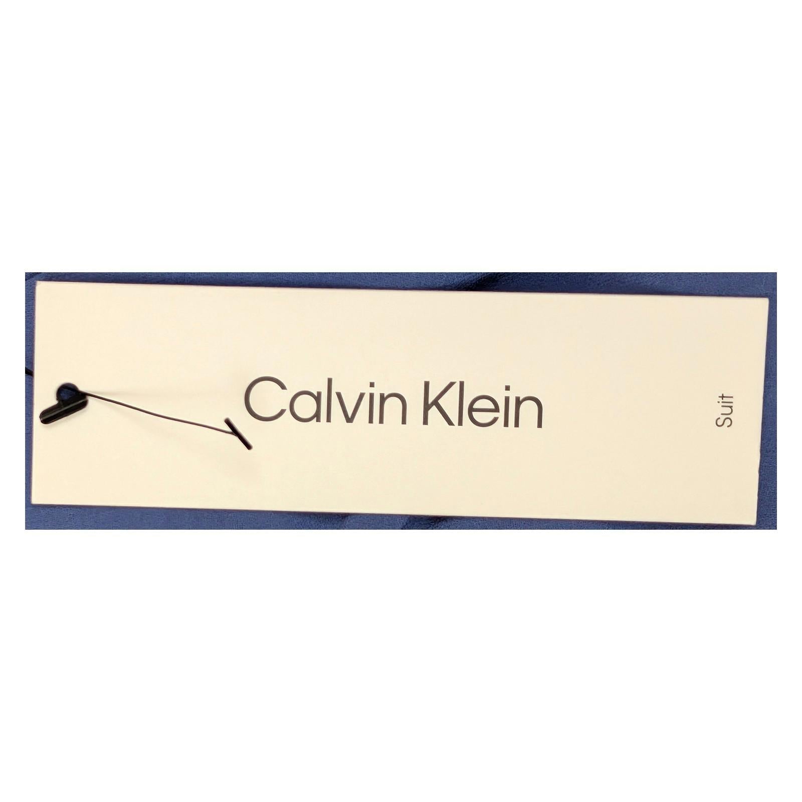 NWT Calvin Klein Periwinkle Blue Ruffle Blouse Top Size XL (UK 16 - 18) (See Stain by Calvin Klein – | RewearableUK