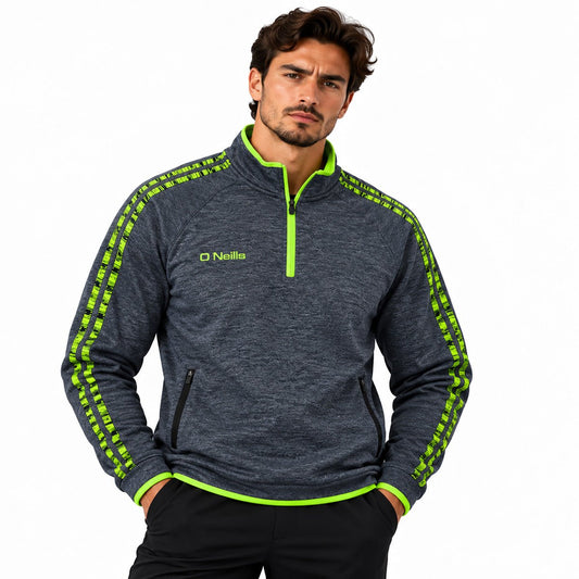 O'Neills Men's Sweatshirt Medium Grey Half Zip Polyester Casual Sportswear – Sweatshirt product photo 1 | RewearableUK